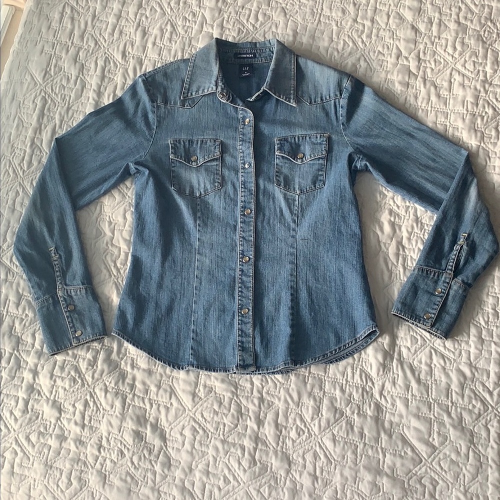 Denim Button Down Shirt